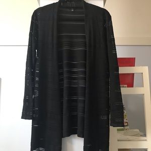 Mesh Striped Cardigan (size M)
